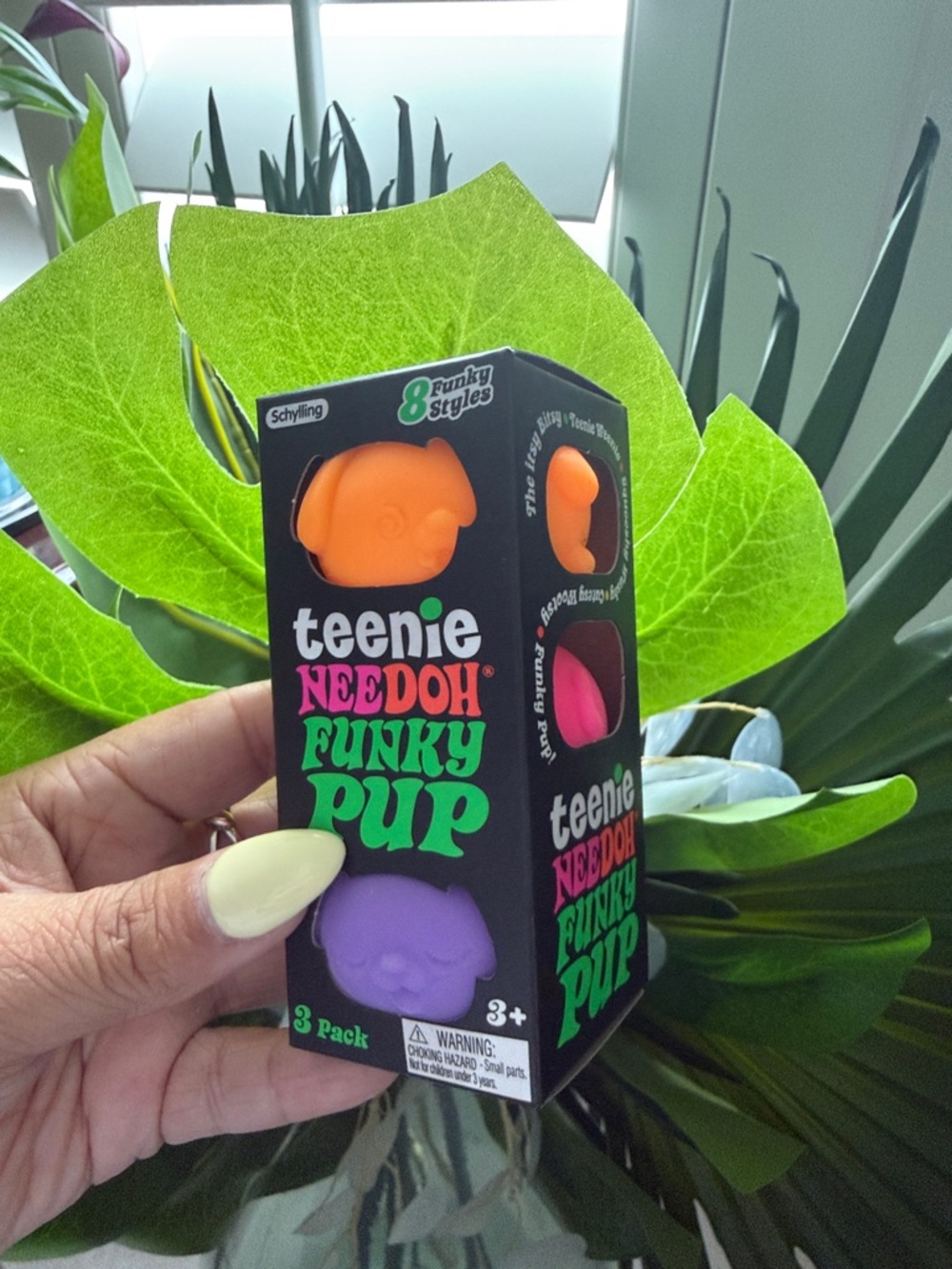 🐶 ❤️ VIRAL Teenie Needoh Funky Pup 3-Pack - Orange, Pink, Purple (mini)🐶 ❤️